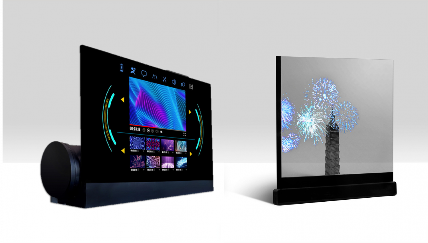 可卷式、折迭性、高透明